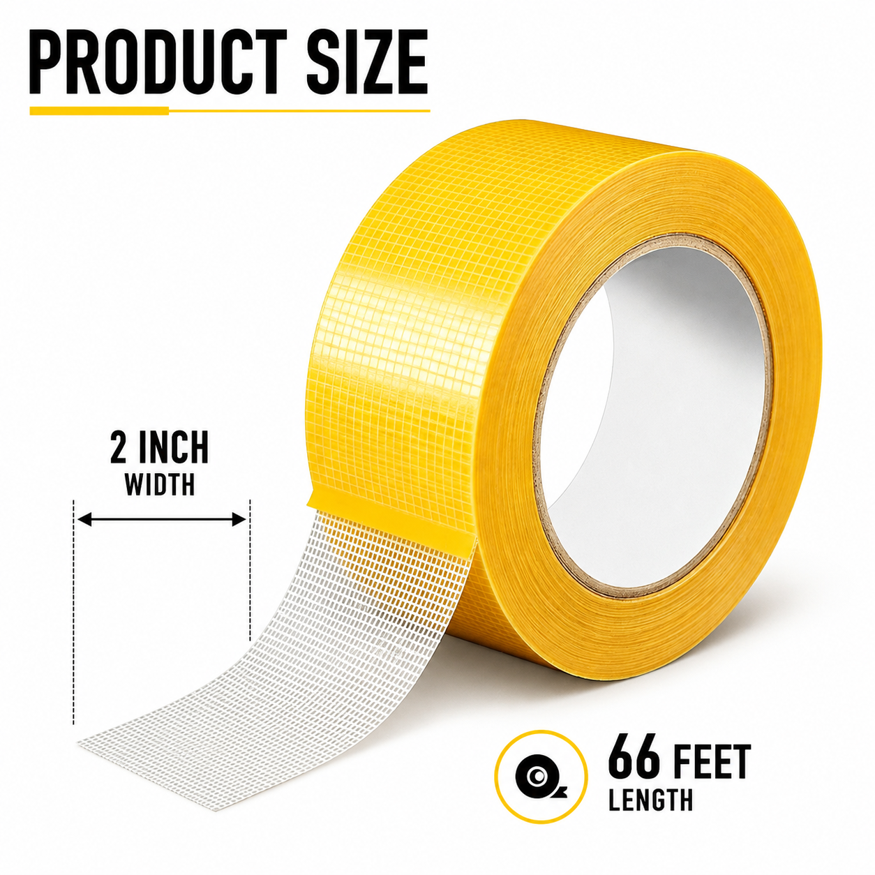 Heavy Duty Fiberglass Mesh Double Sided Tape for Rugs, Carpet & DIY Projects