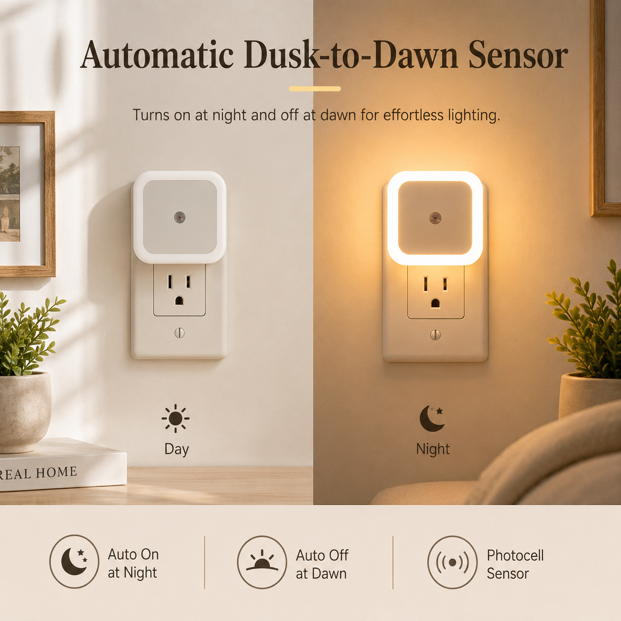 SoftGlow Plug-In LED Night Light